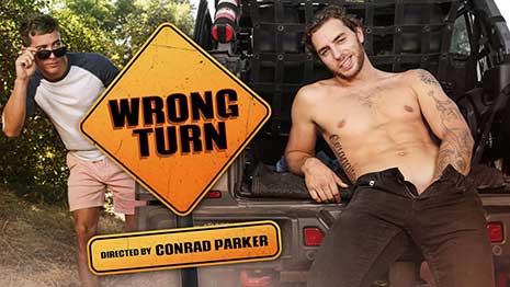 Horny Carter Woods spotted by Isaac Parker while jerking off in the back of his truck & gets busted touching himself. Luckily for Carter, Isaac was really interested in his cock. Watch what happens next.