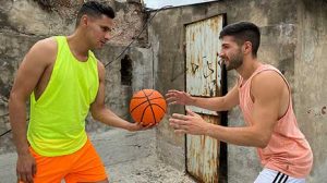 Cute hunks Faisul and Liam are playing basketball when the camera guy approaches them with an offer they won’t be able to refuse.