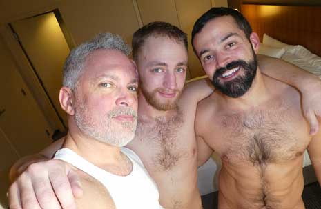 We REALLY love to fuck newbies! This sexy boy Jay is relatively new to man sex and he wanted to learn how to bottom from two experienced tops. Enter, us!