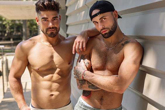 Dann Grey is horny and needs some dick in his ass, Jeffrey Lloyd gets the message and finds Dann in his apartment on all fours. Jeffrey wastes no time and shoves his 9 inches straight up Dann's hole.