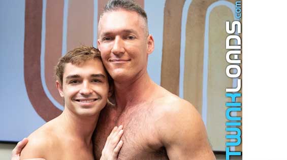 Cute blond twink, Grayson Lange, and tall muscle-god, Silver Steele, make their debuts for TwinkLoads in an electrifying scene.