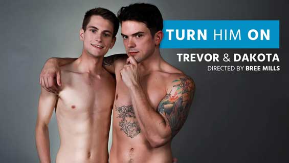 Turn Him On is an unscripted series that features gay porn stars in a totally new light. In this episdoe we focus on the chemistry between Trevor Harris and Dakota Payne.