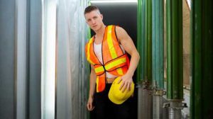 We’re on the worksite, and boy is today a scorcher! Luke West is cocky and loves giving a good tease. As he’s drilling away he sheds his PPE layer by layer. He knows he’s Hot AF and he’s got us all staring.