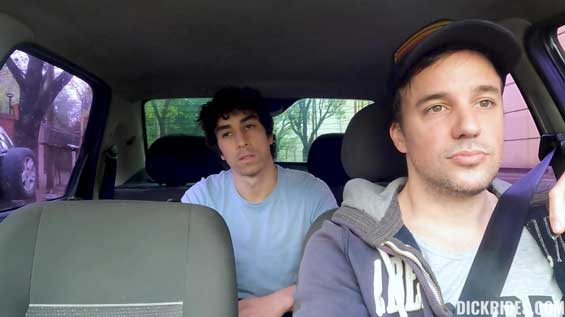 Cute Jonas shows up as Dan’s driver to take him to his destination. After some chat, Jonas realizes that Dan is going to his cruising spot, a forest where guys meet up to fuck.