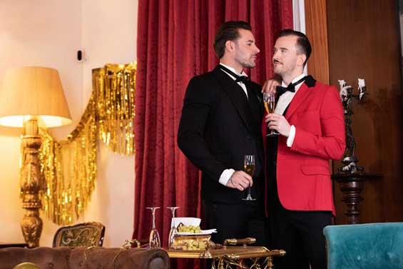 Sophisticated Euro couple Papi Kocic and Franky Fox have a very special New Year's Eve planned. They decorate the house, dress in their fancy tuxedos, and have a toast before Franky can't wait any longer...