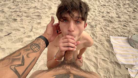 Ever been fucked doggy style at the beach? Jay Magnus had a fantasy about it and once he told Juven they headed down to a WORLD FAMOUS NUDE BEACH in SoCal.