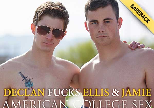 Declan wasn't sure how he would feel about hooking up with a guy and a girl. So Jamie and Ellis waste no time in showing him that not only is he going to love it - but find himself craving it!